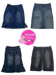 Y2K unique denim midi skirts