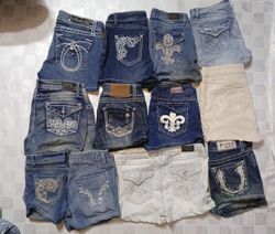 LA IDOL USA AND OTHER BRAND MINI MICRO SHORTS (MR6..