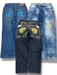 Y2K Hip Hop Baggy Jeans (E-91)