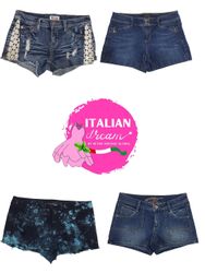 Y2k signature denim micro mini Shorts