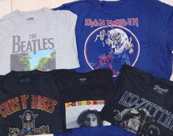 CZ0214 Vintage Music T-shirts - 20 Pcs