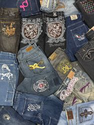 Jeans Y2K Hiphop 50 peças