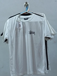 CR-182 Reworked Style Unisex Stussy Printed T-Shir..