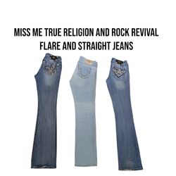 Miss Me True Religion y Rockrevival Jeans de bota ..