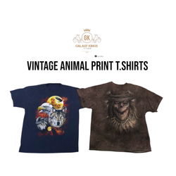 Camisetas de estampado animal vintage