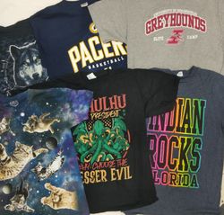 ZH0262 Unbranded Printed T-shirts - 23 Pcs