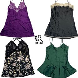 Y2K Soft Girl Tops de Seda sin Mangas (RW-361)