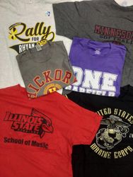 ZH0268 Unbranded Printed T-shirts - 25 Pcs
