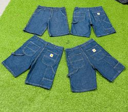 Rework Stil Carhartt Denim Blaue Shorts