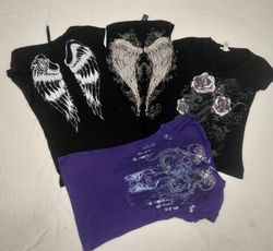 IQ0219 T-shirts pour bébés style gothique Y2K - 20..