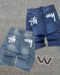Stüssy Neuinterpretation Stil Denim Shorts #23625