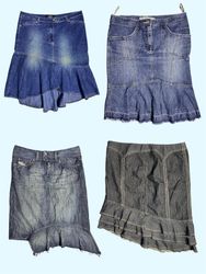 Y2K denim midi skirts (TS:593)