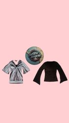 Blouses en poly Y2K esthétique