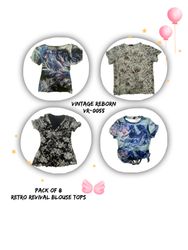 Y2k Retro Revival Blouse Tops (VR-0055)