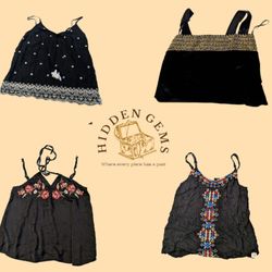 Y2K mixed embroidered tops(HG-015)