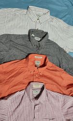 #02 L.L.Bean men cotton button shirts 18 pecs