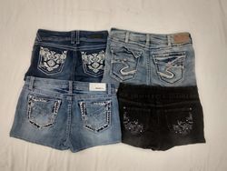 IQ0224 Y2K Retro Micro Mini Shorts - 12 Peças
