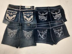 IQ0226 Y2K Retro Micro Mini Shorts -12 Peças