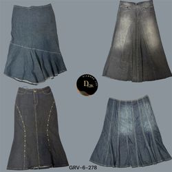 Zeitloses Y2K Denim | Midi- & Maxi-Röcke Edition (..