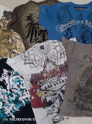 CR-4478 Vintage Men's Printed Skull T-Shirts