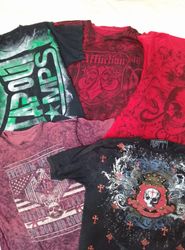CR4480 Vintage Gothic Printed Skull T-Shirts