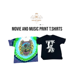 T-shirts vintage de films et de musique