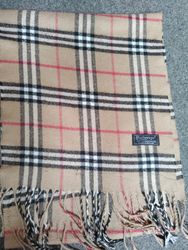 bonitas cachecóis bege da burberry