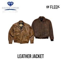 Veste en cuir vintage (FM -6- 11)