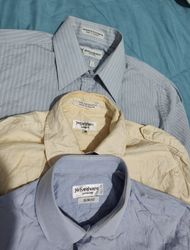 Camisas de algodão Yves Saint Laurent / Eton / Dav..
