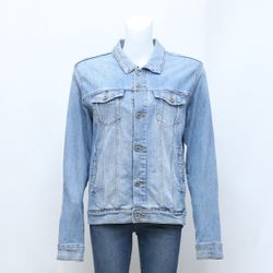 CR209  Reworked Denim Jacket with Embroidered Stic..