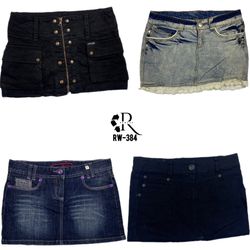 Y2K Britney Era Denim Mini Skirts (RW-384)