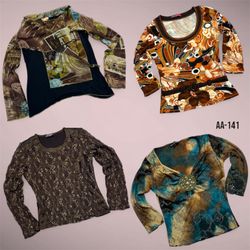 Y2K Earthy Tone Full Sleeve Tops (AA-141)