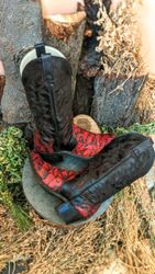 MV291# Vintage Cowboy Stiefel.