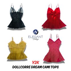 Y2K Dollcore Dream Cami Tops - 11 pieces - EV0406