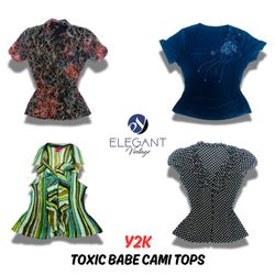 Y2K Toxic Babe Cami Tops - 12 Stück - EV0410