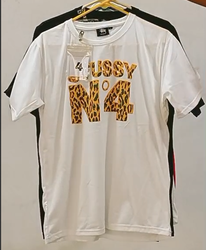 CR215 Reworked Style Unisex Printed Stussy T-Shirt..