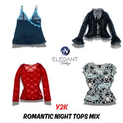 Y2K Romantic Night Tops Mix - 10 pieces - EV0446
