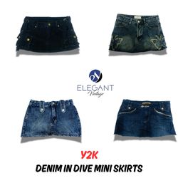 Y2K Denim in Dive Mini Skirts - 13 pieces - EV0449