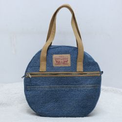 CR216 Reworked Levi's Denim Round Handbag