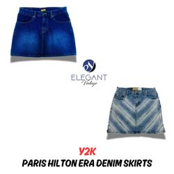 Y2K Paris Hilton Era Denim Skirts - 12 pieces - EV..