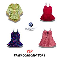 Y2K Fairy Core Cami Tops - 12 pieces - EV0455