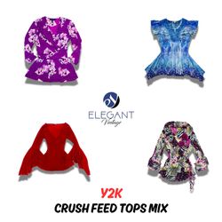 Y2K Crush Feed Tops Mix - 12 pieces - EV0458