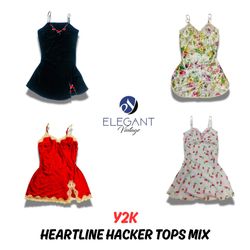 Y2K Heartline Hacker Tops Mix - 10 pieces - EV0461