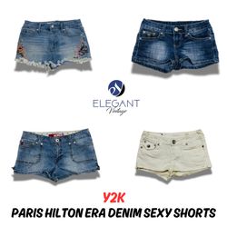Y2K Paris Hilton Era Denim Sexy Shorts - 10 pieces..