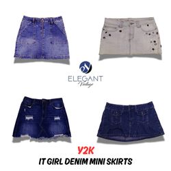 It Girl Denim Mini Skirts - 12 pieces - EV0527