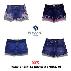 Toxic Tease Denim Sexy Shorts - 13 piece..