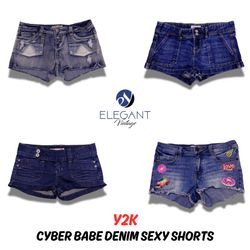 Cyber Babe Denim Sexy Shorts - 13 pieces..