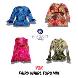 Y2K Fairy Whirl Tops Mix - 12 pieces - EV0493
