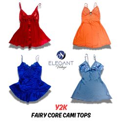 Y2K Fairy Core Cami Tops - 11 pieces - EV0504