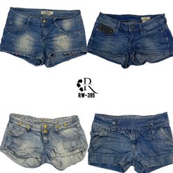 Y2K Retro Style Denim Shorts (RW-395)